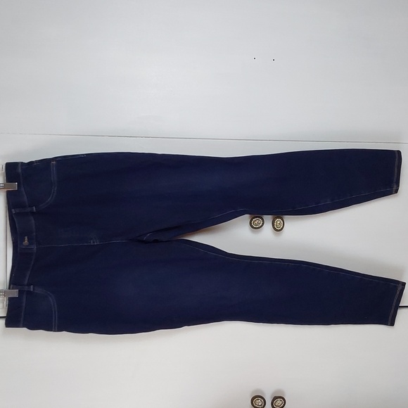 Time And Tru Womens Pull on High Rise Dark Wash Jeans/ Jeggings Soft New! Sz.XL - Picture 1 of 10